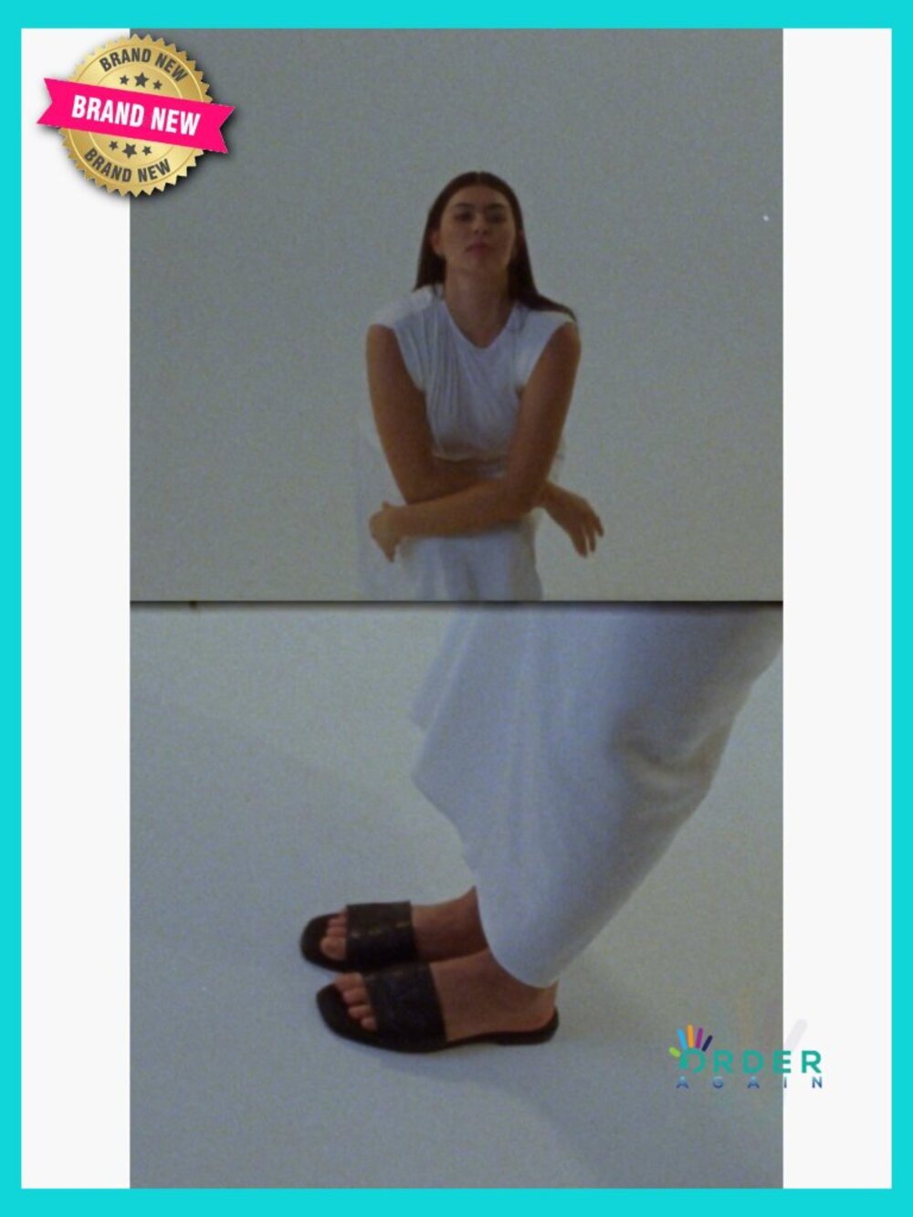 Slip-On Slide Sandals with Open Square Toe Block Heel Contoured Footbed - Picture 7 of 7
